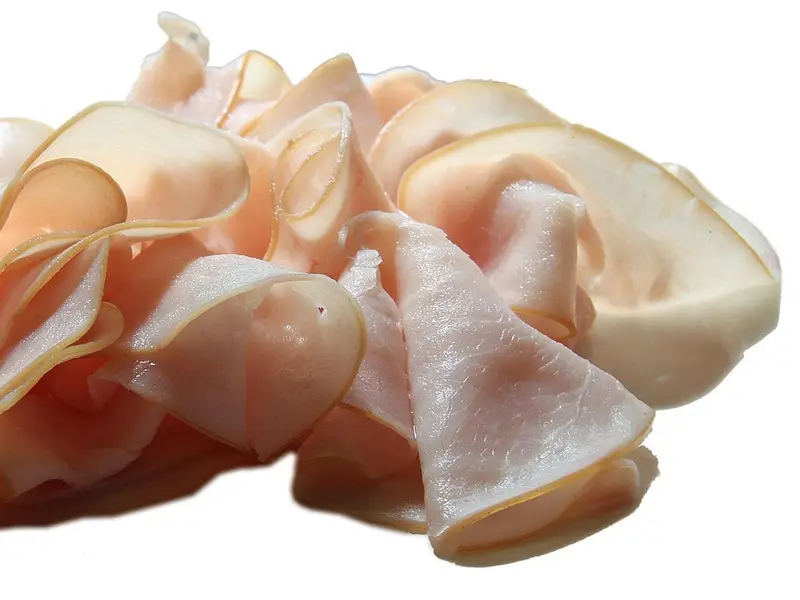 Lonchas de fiambre de pechuga de pavo